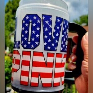 Victoria’s Secret PINK Love Pink American Flag LIGHT UP Mug